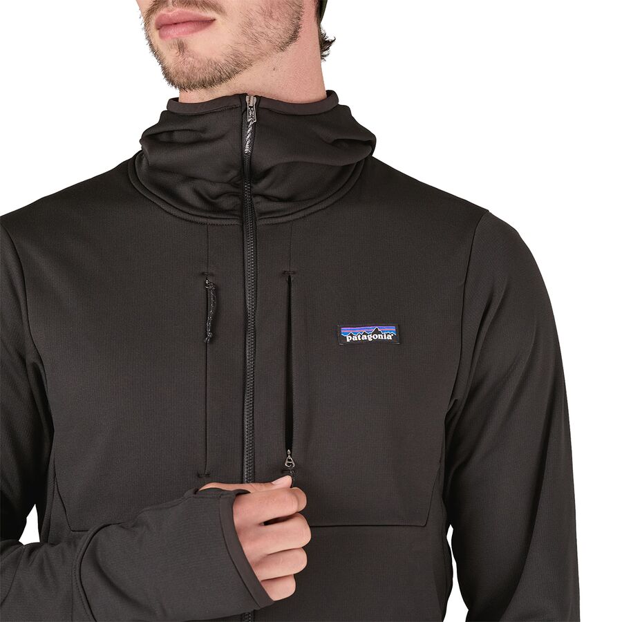 Patagonia R1 Thermal Full-Zip Hooded Jacket - Men's Black
