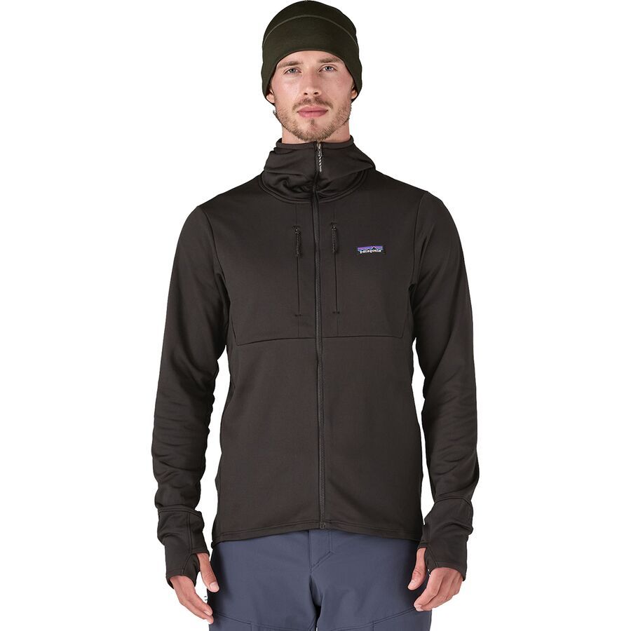 Patagonia R1 Thermal Full-Zip Hooded Jacket - Men's Black