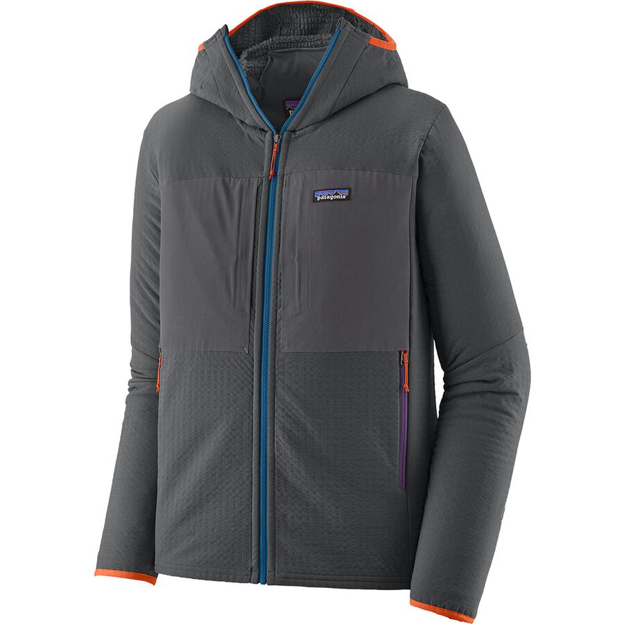 Patagonia R2 TechFace Hooded Fleece Jacket - Men's Forge Grey