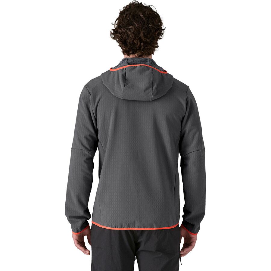 Patagonia R2 TechFace Hooded Fleece Jacket - Men's Forge Grey