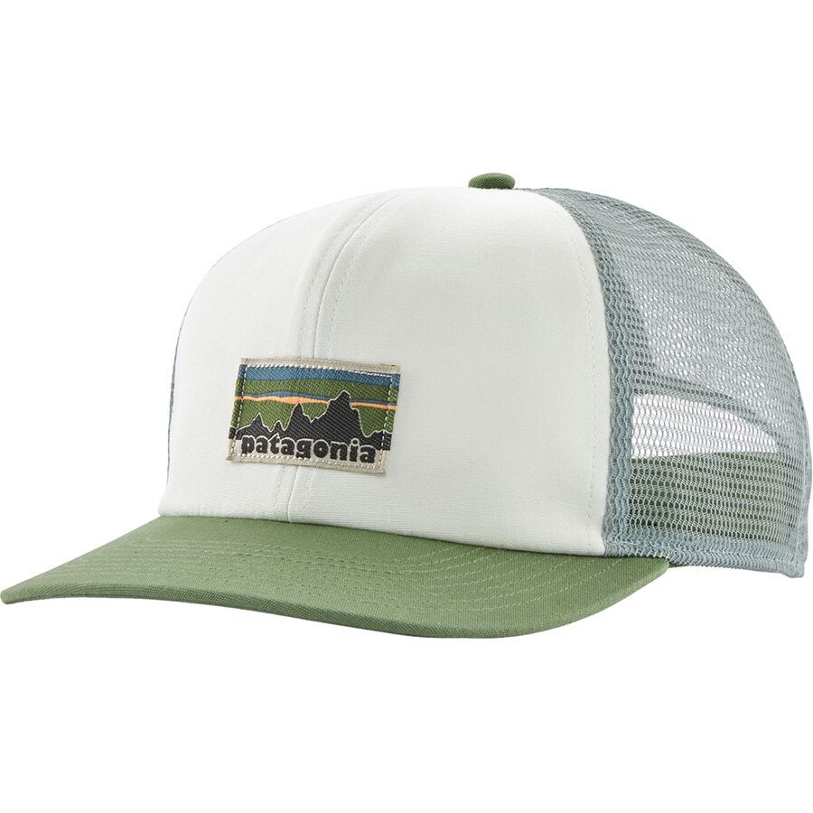 Patagonia Relaxed Trucker Hat OG Legacy Label: Birch White