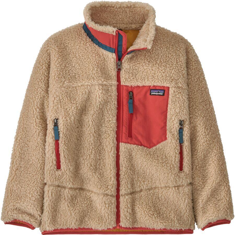 Patagonia Retro-X Jacket - Kids' Dark Natural/Sumac Red