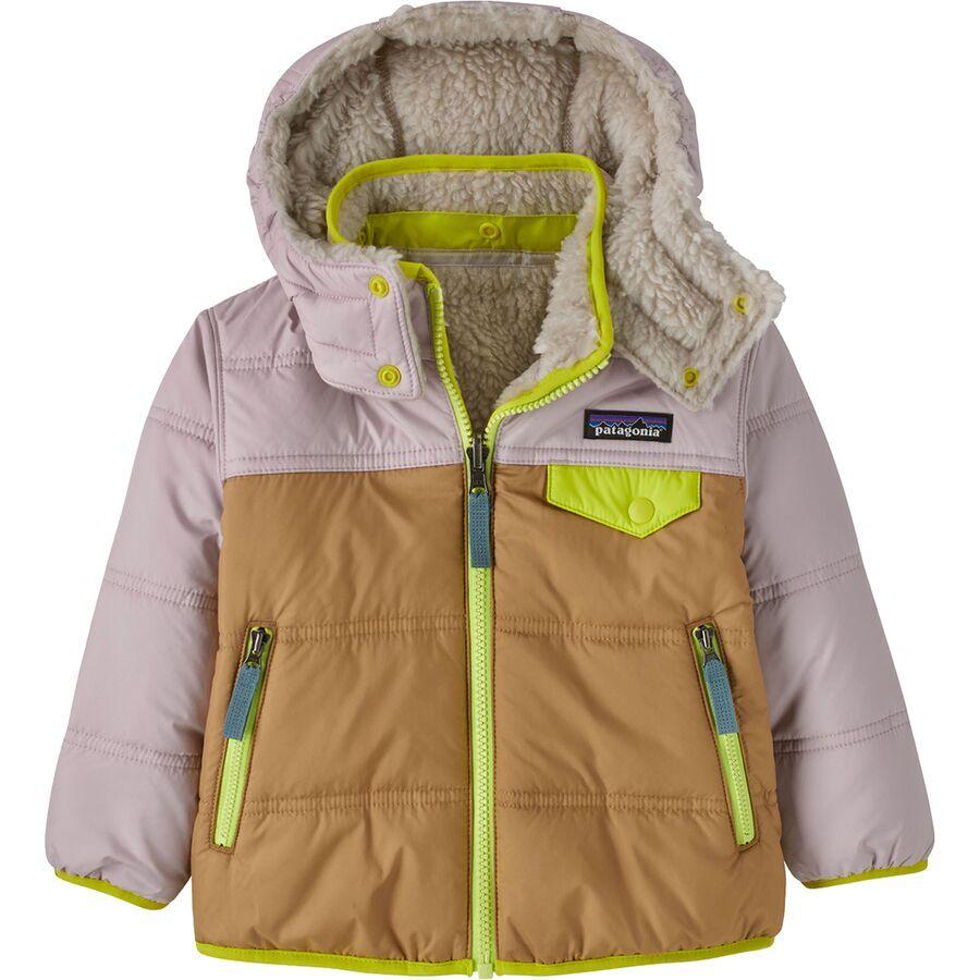 Patagonia Reversible Tribbles Hooded Jacket - Infants' Grayling Brown