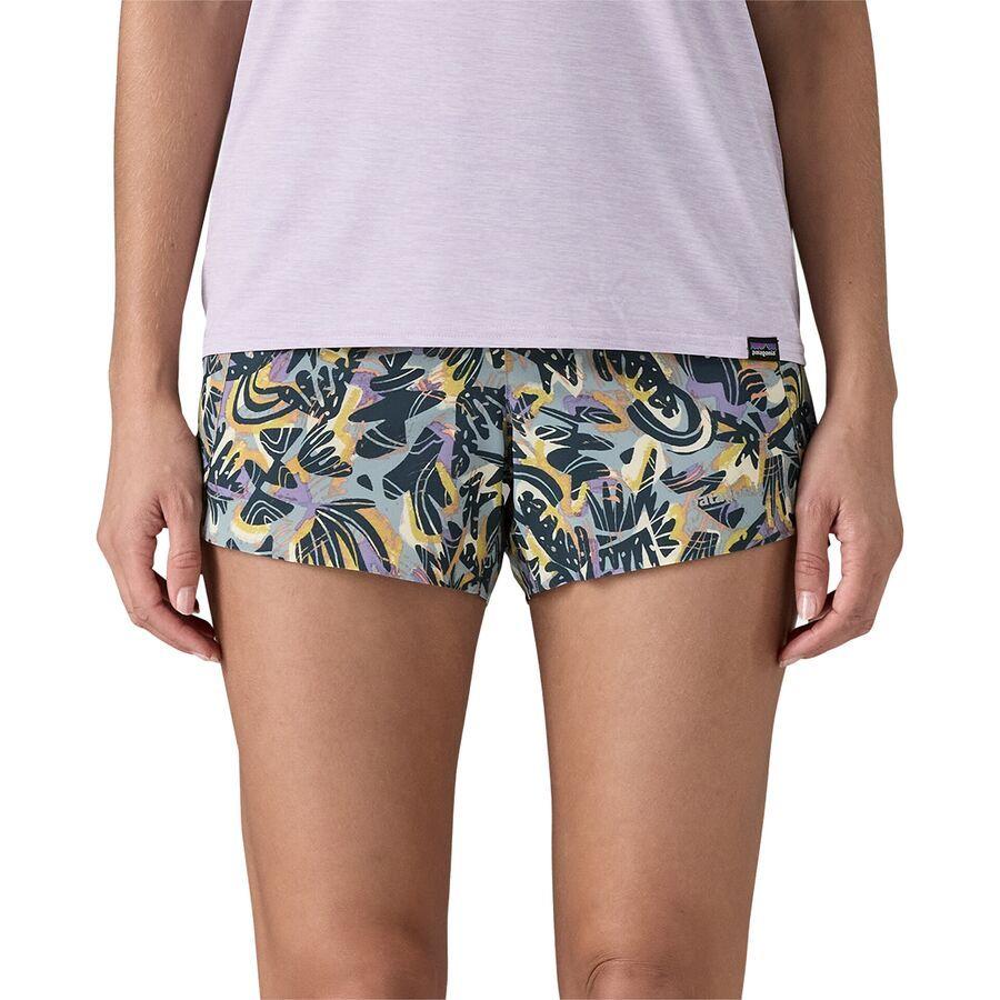 Patagonia Strider Pro 3in Running Short - Women's Wild Botanist: Thermal Blue