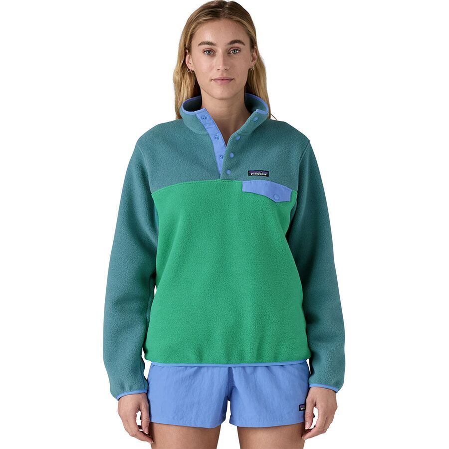 Patagonia Synchilla Lightweight Snap-T Fleece Pullover - Women's Heartleaf Green