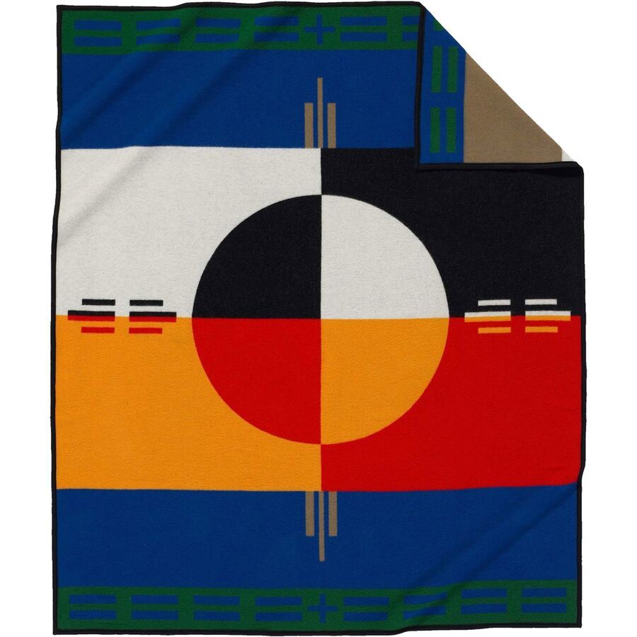 Pendleton Legendary Collection Blanket Circle of Life Khaki