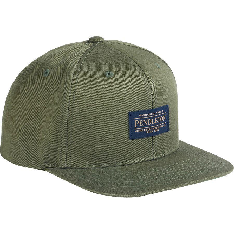 Pendleton Logo Flat Brim Hat Army Green