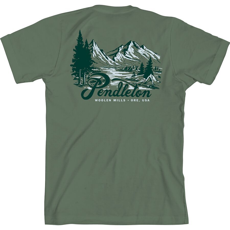 Pendleton Mountain Pass Graphic T-Shirt - Men's Pine/Forest
