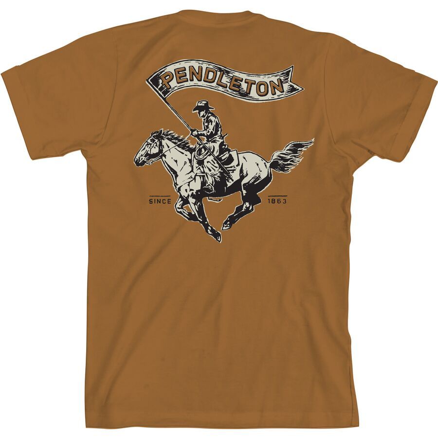 Pendleton Rodeo Flag Graphic T-Shirt - Men's Toast/Black