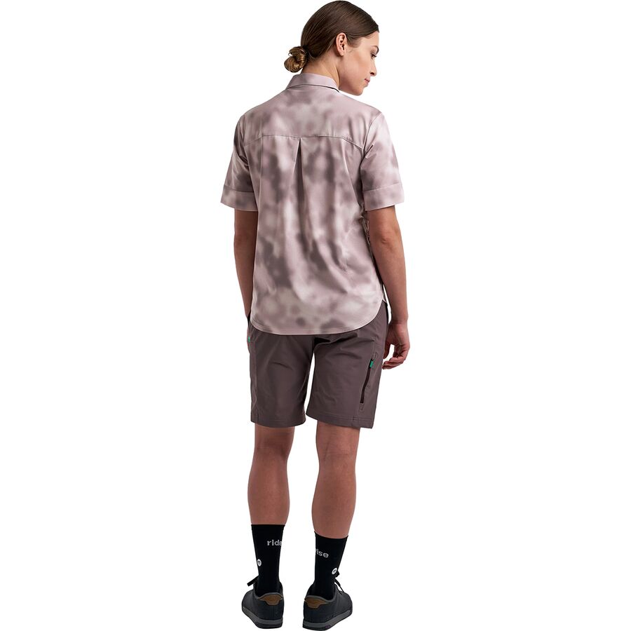 Peppermint Cycling MTB Short-Sleeve Shirt - Women's Tie Dye Lilac