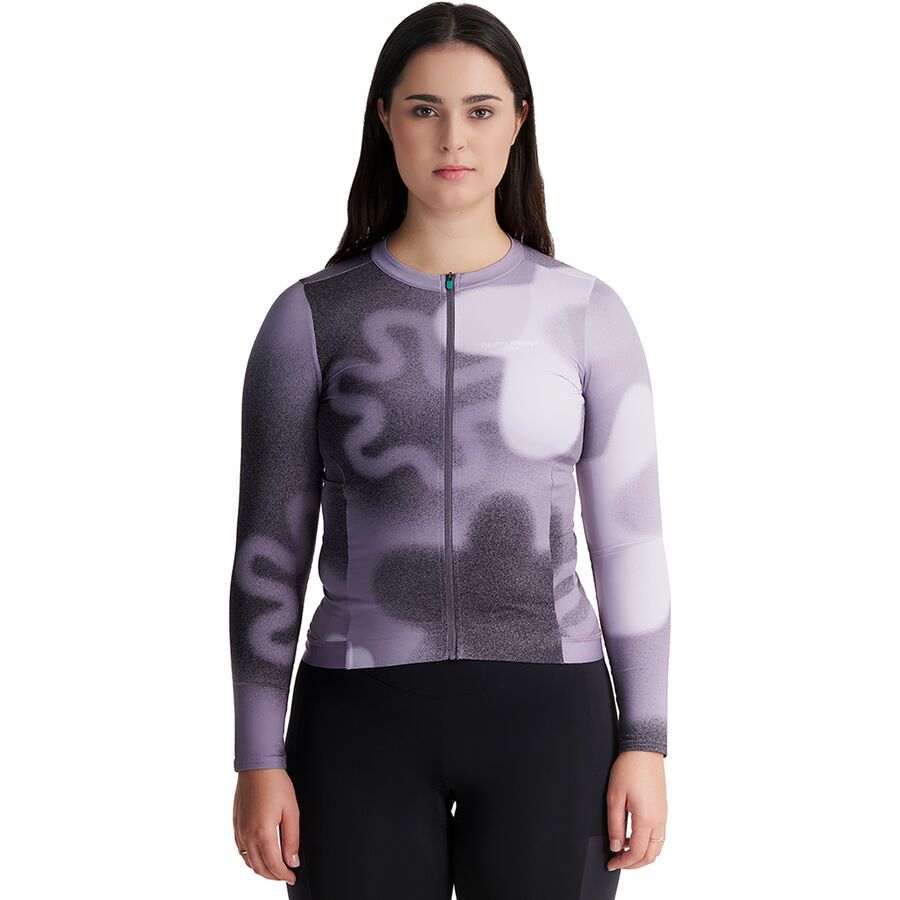 Peppermint Cycling Signature Long-Sleeve Jersey - Women's Blitz Cloudy