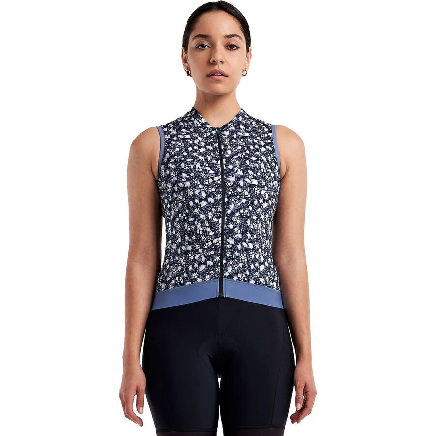 Peppermint Cycling Signature Sleeveless Jersey - Women's Ditsy Twilight