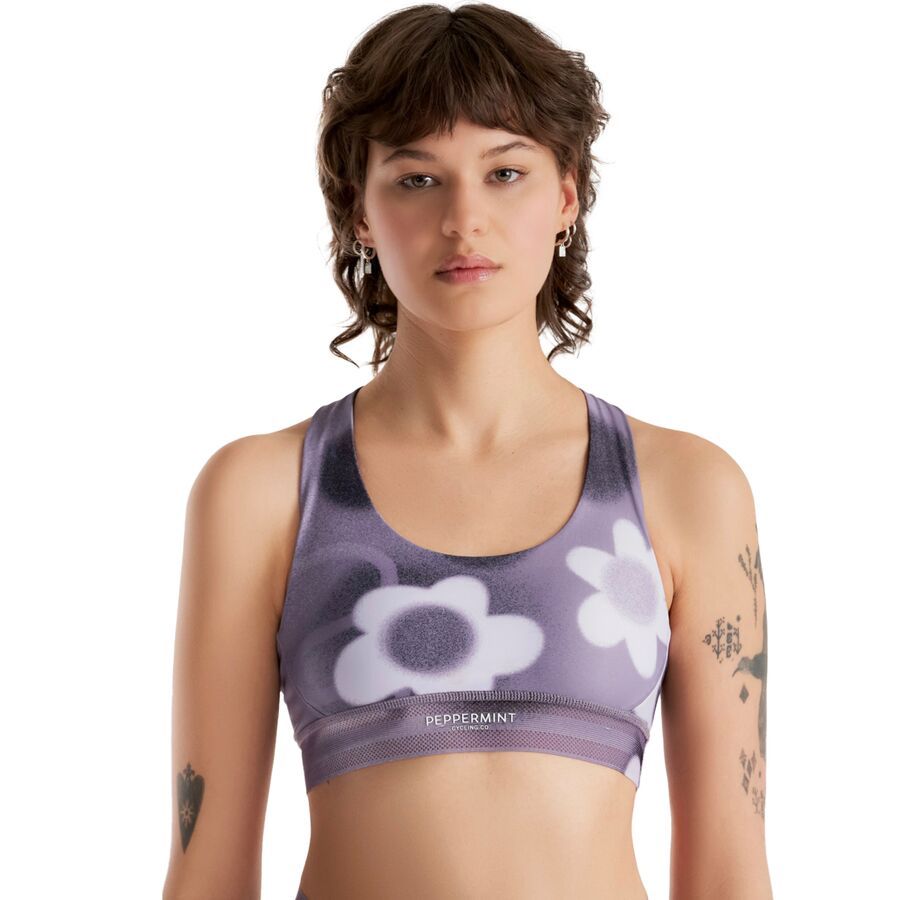 Peppermint Cycling Signature Sport Bra - Women's Blitz Cloudy