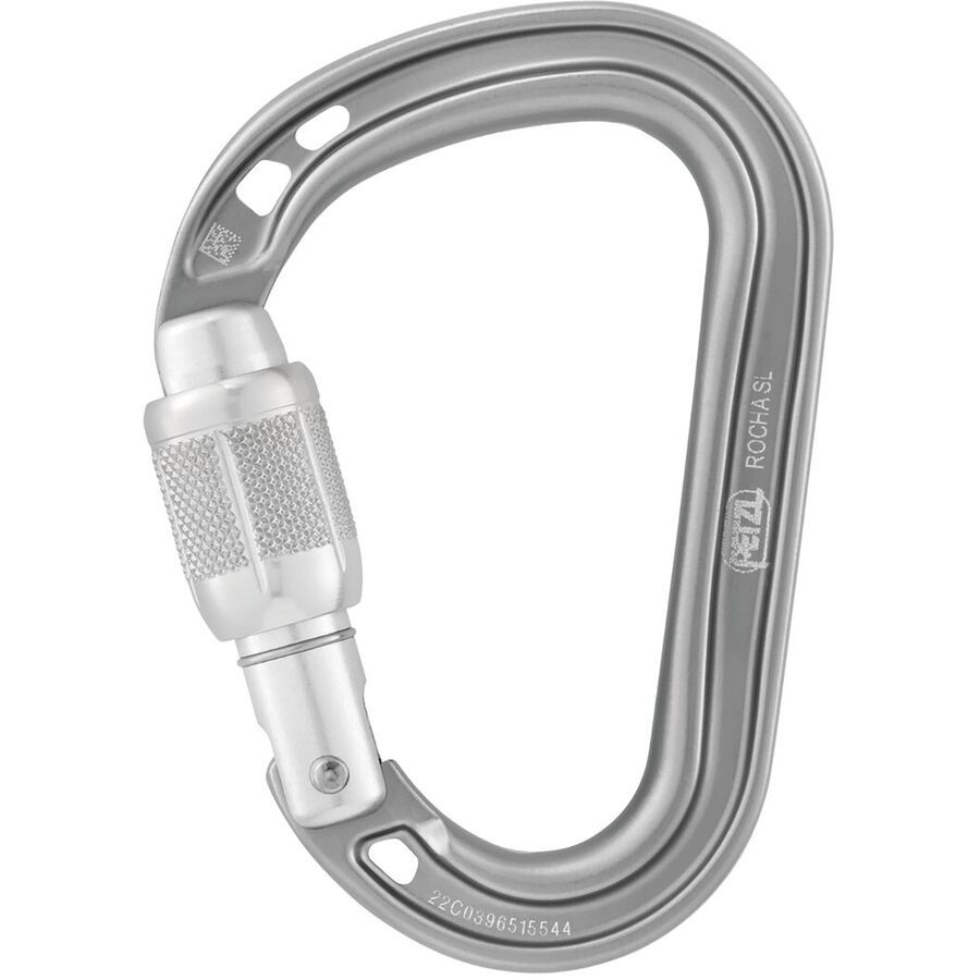 Petzl Rocha Screw Lock Carabiner Light Gray