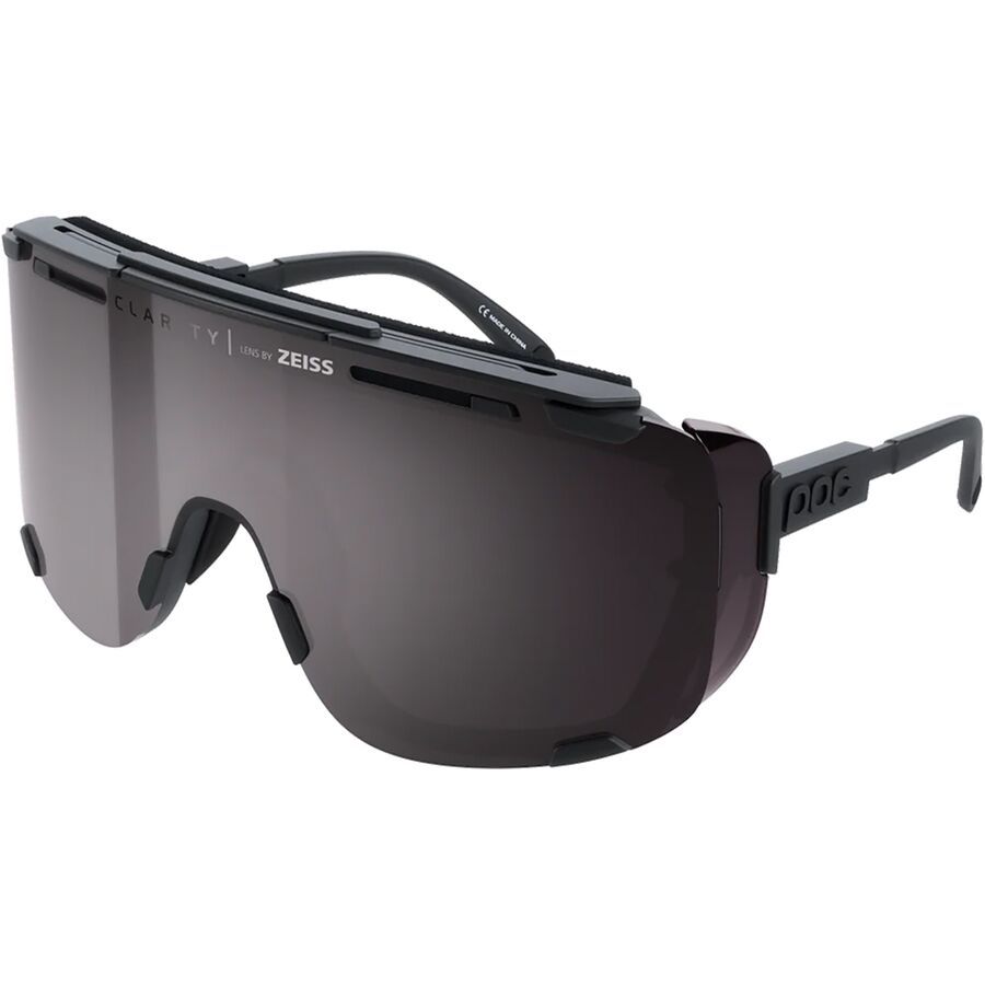 POC Devour Glacial Sunglasses Uranium Black/Clarity Universal/Sunny Grey