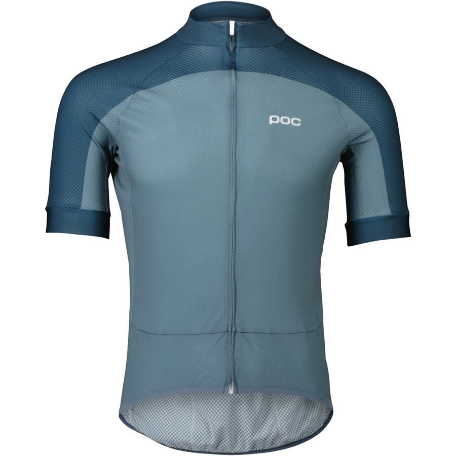 POC Essential Road Logo Jersey - Men's Calcite Blue/Dark Calcite Blue