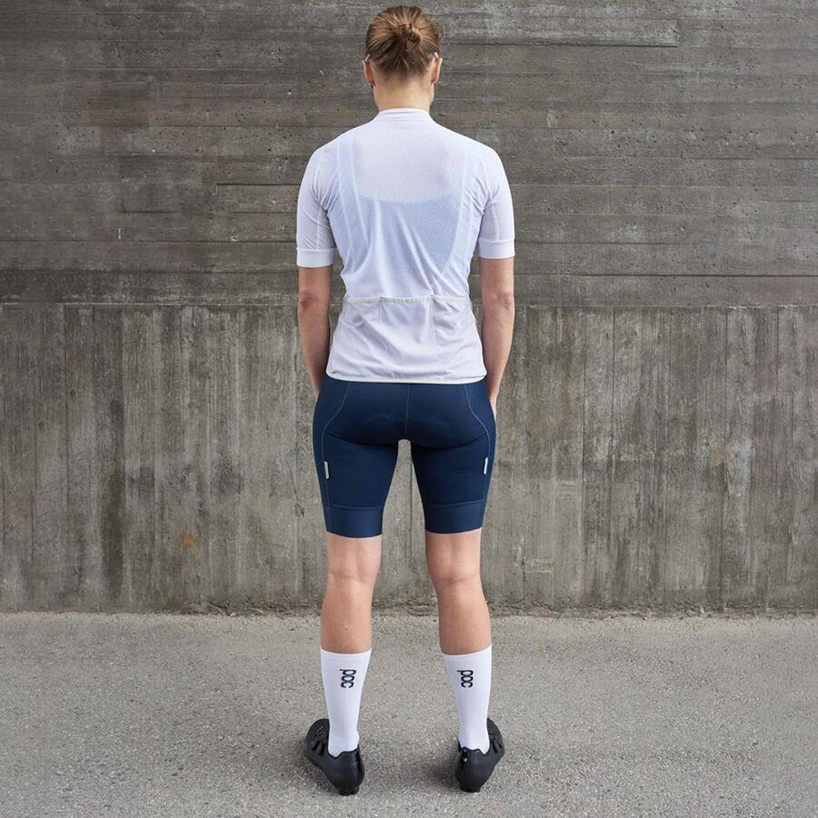 POC Essential Road Logo Jersey - Women's Hydrogen White/Granite Grey