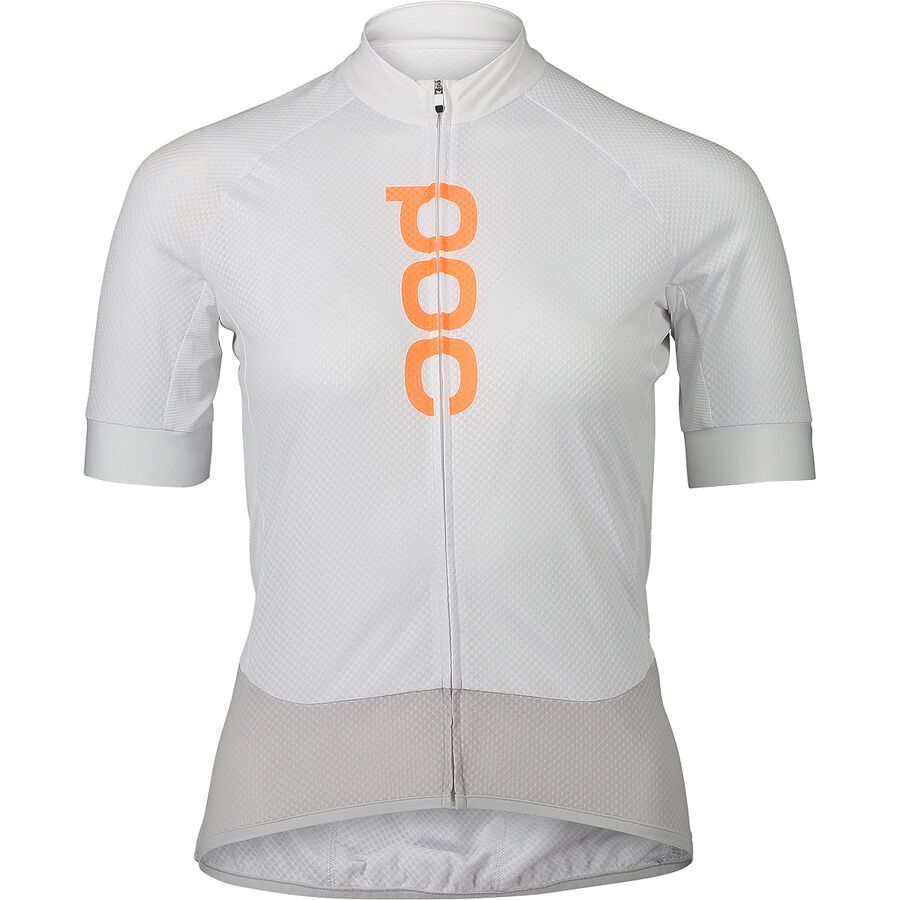 POC Essential Road Logo Jersey - Women's Hydrogen White/Granite Grey