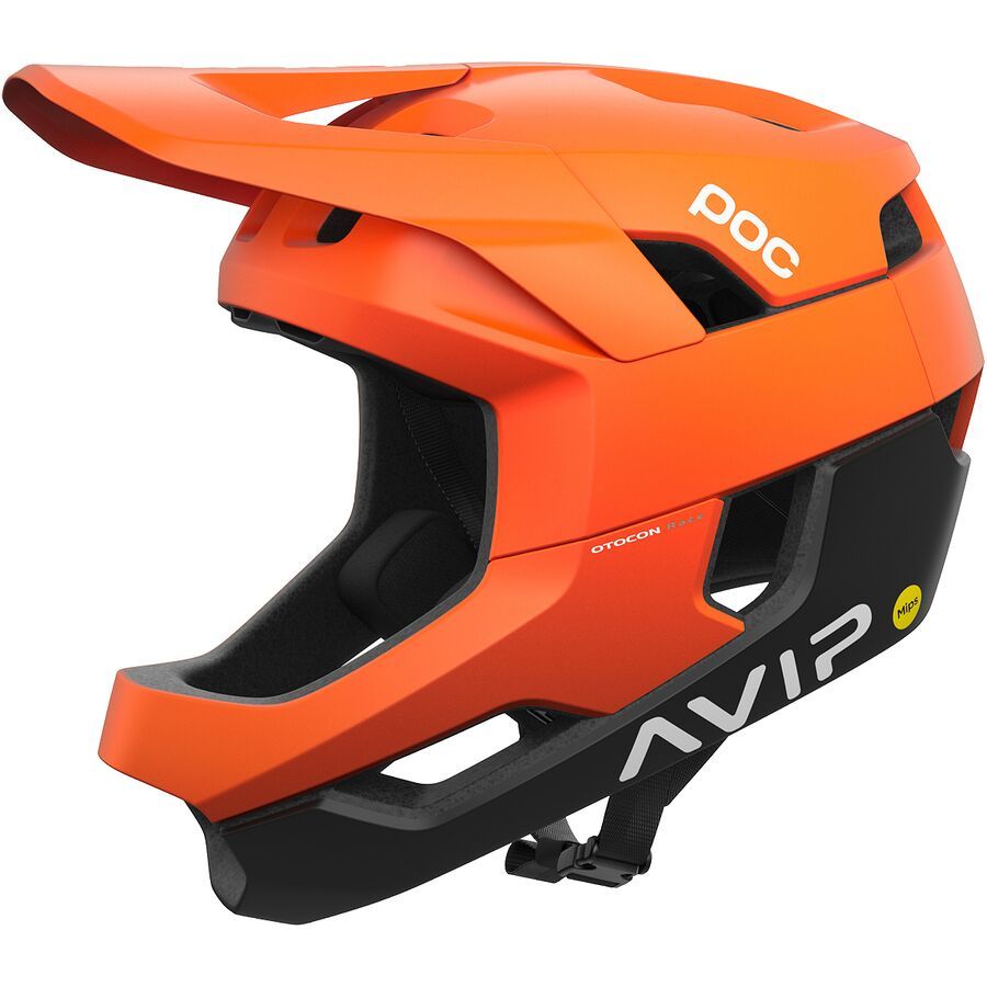 POC Otocon Race Mips Helmet Fluorescent Orange AVIP/Uranium Black Matte