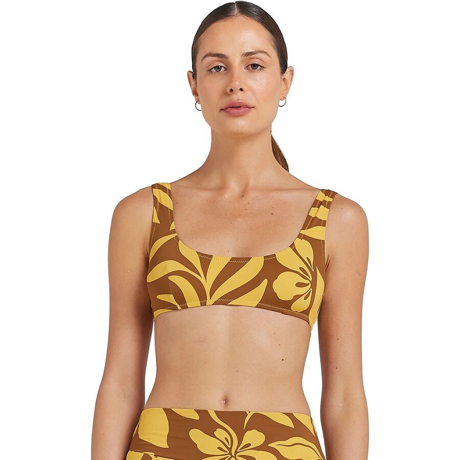 Poolside Paradiso Baja Crop Top - Women's Pinapple