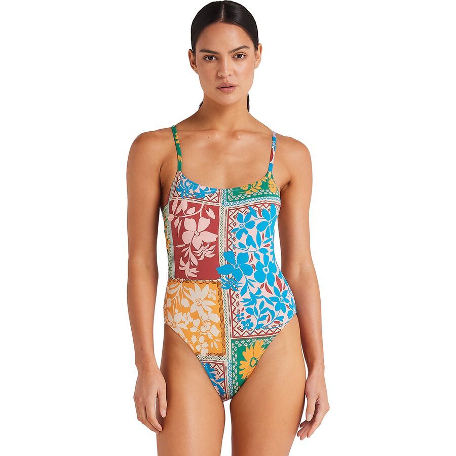 Poolside Paradiso Wildflower Singlet One-Piece Swimsuit - Women's Sunshine