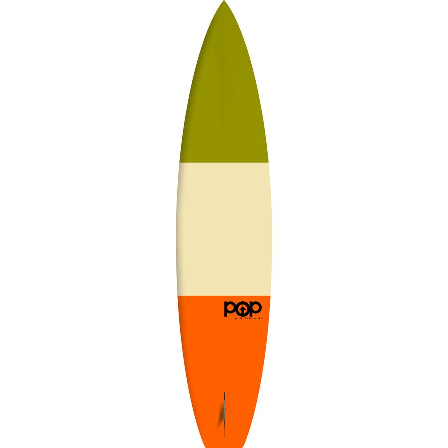 POP Board Co. Americana Stand-Up Paddleboard Green/Cream/Orange