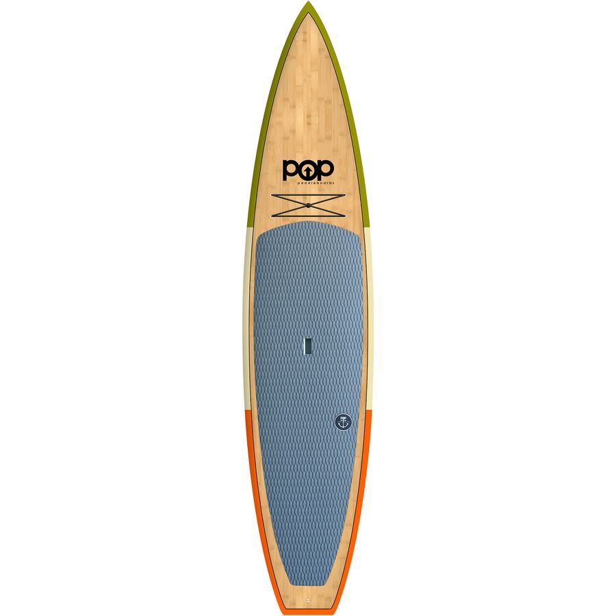 POP Board Co. Americana Stand-Up Paddleboard Green/Cream/Orange