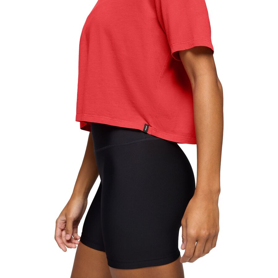 PrAna Everyday Crop T-Shirt - Women's Rose Fire