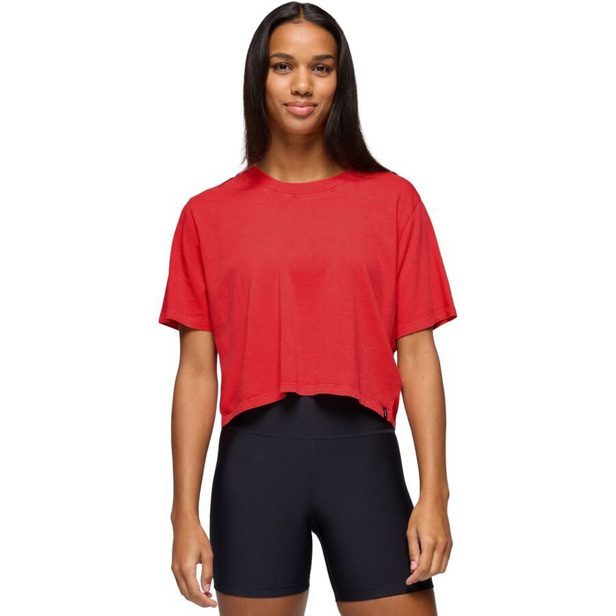 prAna Everyday Crop T-Shirt - Women's Rose Fire