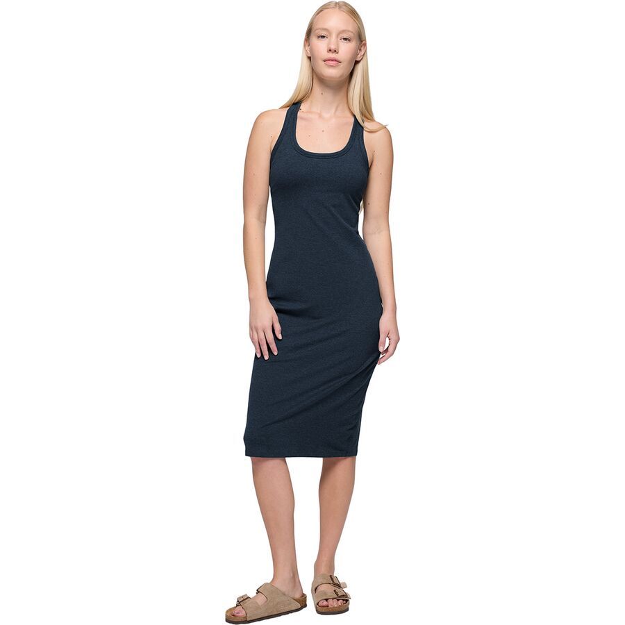 prAna Heavana Racerback Midi Dress - Women's Stormy Night Heather