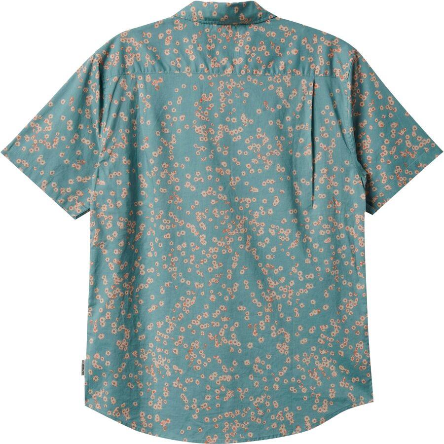 Quiksilver Cosmic Fields Classic Short-Sleeve Shirt - Men's Jade Grey