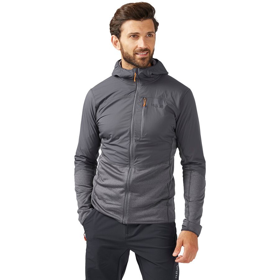 Rab Ascendor Summit Full-Zip Hooded Jacket - Men's Graphene