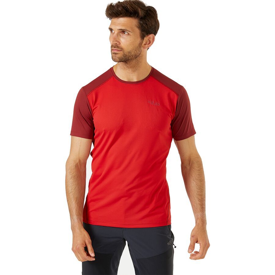 Rab Force Short-Sleeve T-Shirt - Men's Ascent Red/Oxblood Red