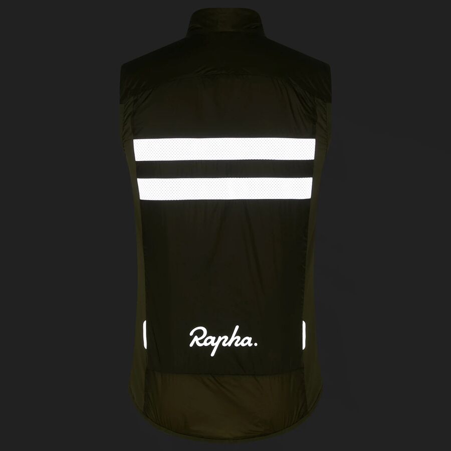 Rapha Brevet Insulated Gilet - Men's Dark Khaki/Silver