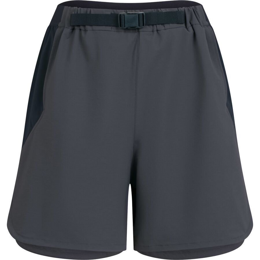 Rapha Explore Short - Women's Black Charcoal/Grey