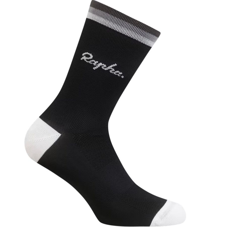 Rapha Logo Socks Black/Grey/Carbon Grey