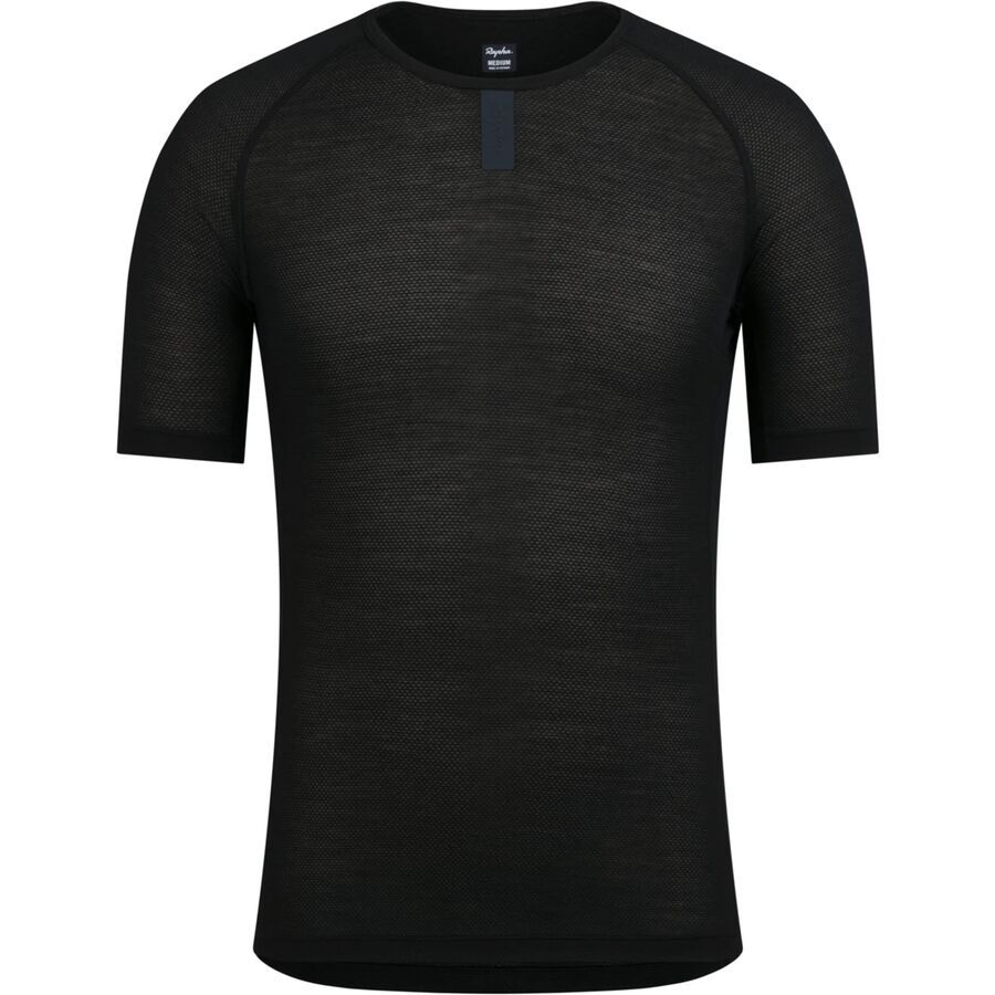 Rapha Merino Lightweight Short-Sleeve Base Layer - Men's Black/Black