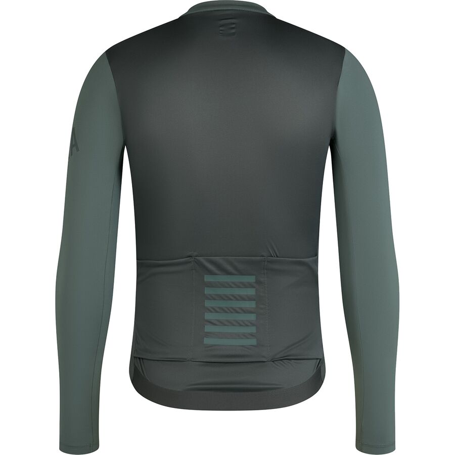 Rapha Pro Team Long-Sleeve Jersey - Men's Balsam Green/Urban Chic