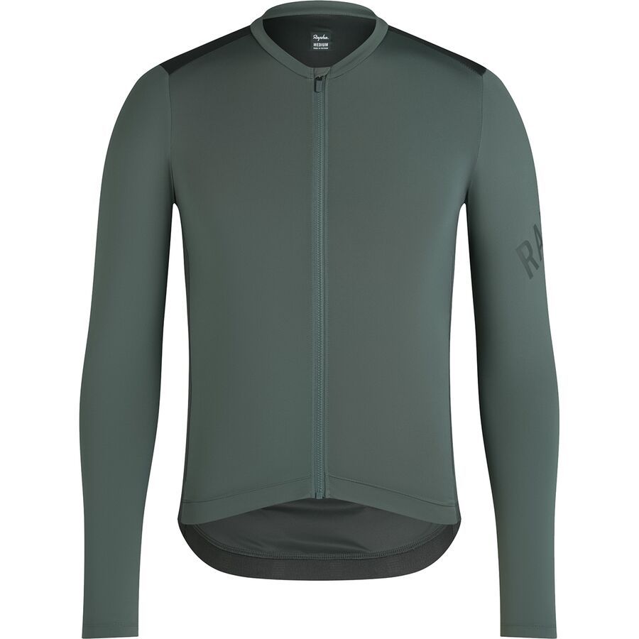 Rapha Pro Team Long-Sleeve Jersey - Men's Balsam Green/Urban Chic