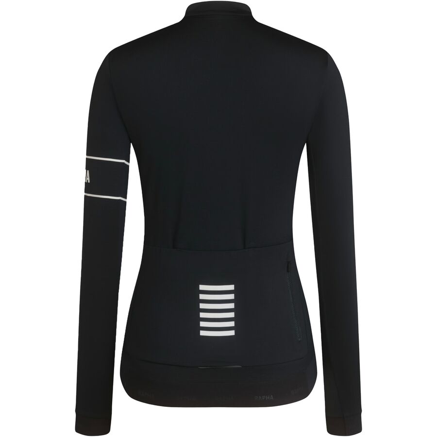 Rapha Pro Team Long-Sleeve Thermal Jersey - Women's Black/White