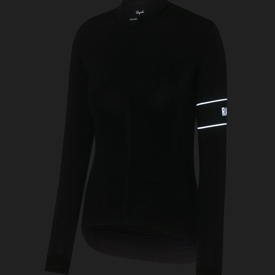 Rapha Pro Team Long-Sleeve Thermal Jersey - Women's Black/White