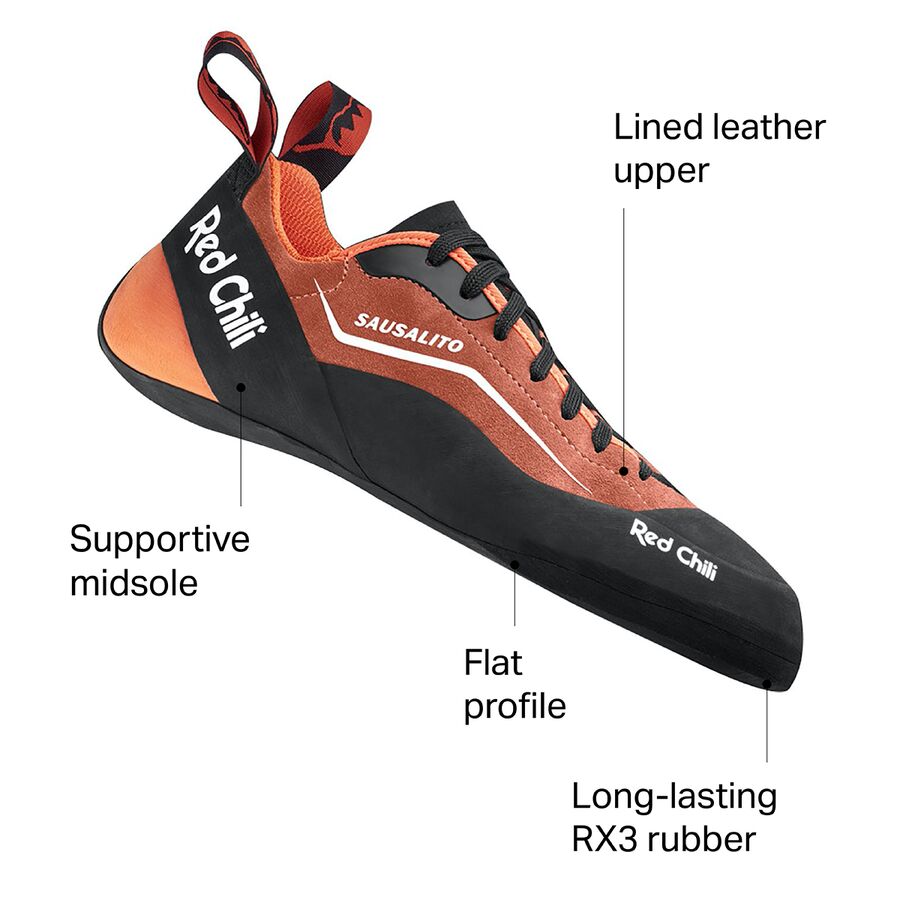 Red Chili Sausalito Climbing Shoe Glowing Red