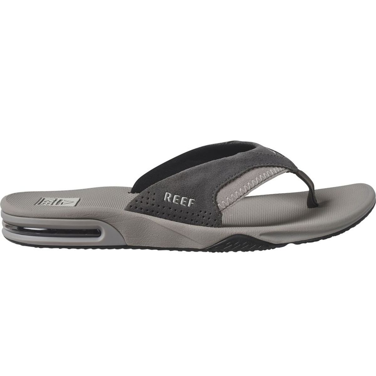 Reef Fanning Flip Flop - Men's Grey Suede