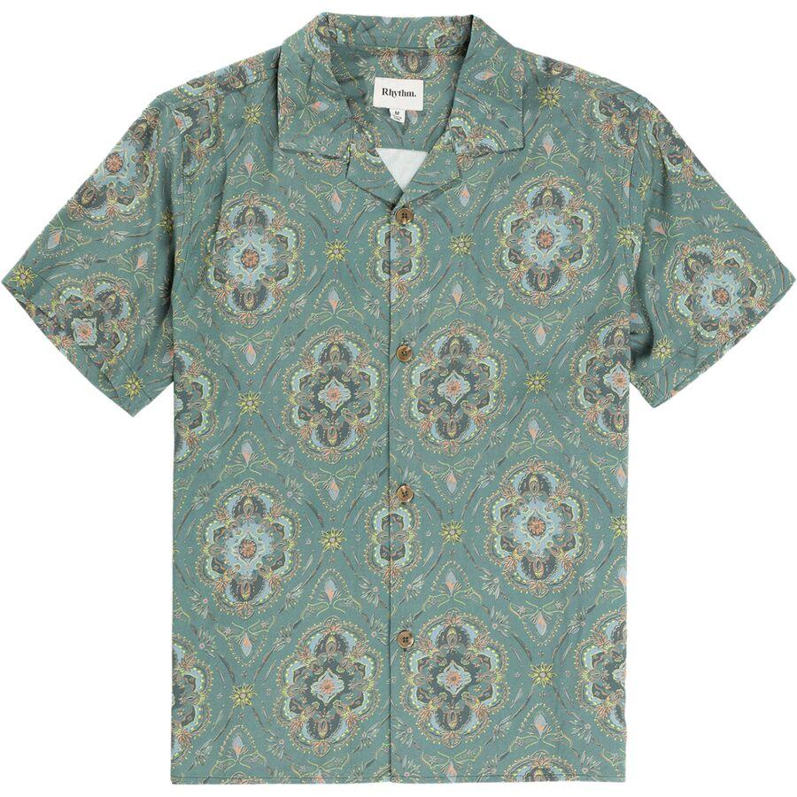 Rhythm Arlo Short-Sleeve Shirt - Men's Vintage Green