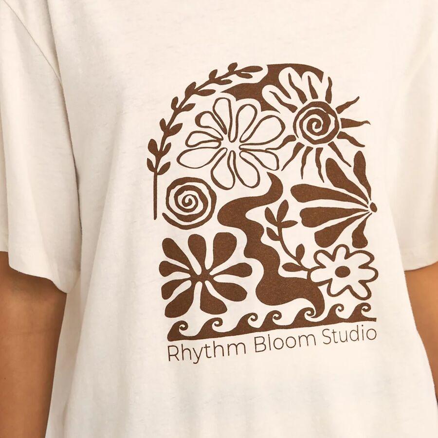 Rhythm Bloom Studio Oversized T-Shirt - Women's Vintage White