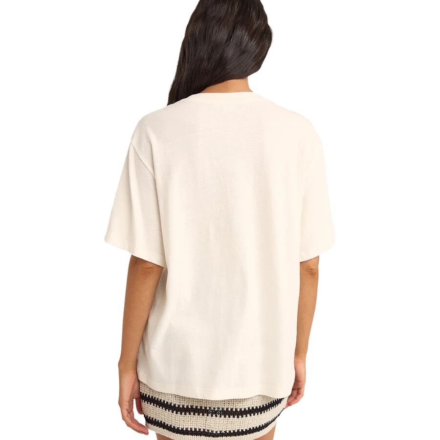 Rhythm Bloom Studio Oversized T-Shirt - Women's Vintage White