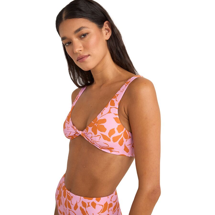 Rhythm Bora Bora Twist Front Bikini Top - Women's Pink