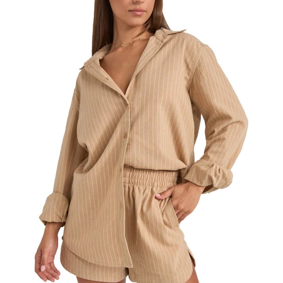 Rhythm Byron Striped Shirt - Women's Natural