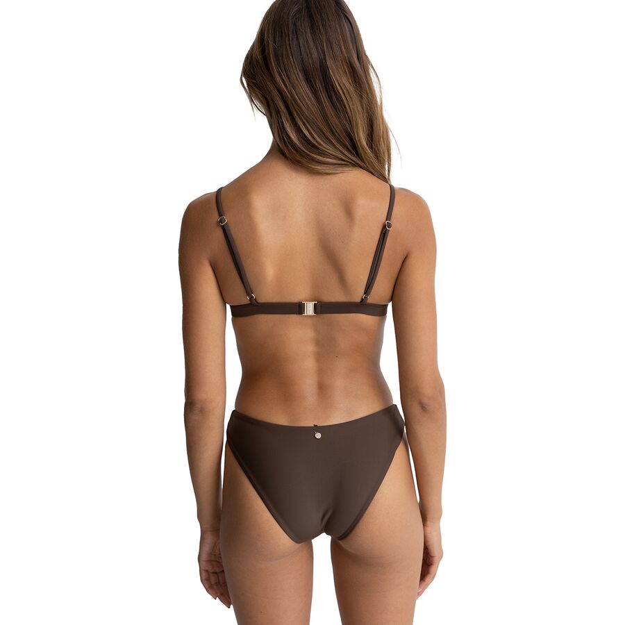 Rhythm Classic Bralette Bikini Top - Women's Chocolate