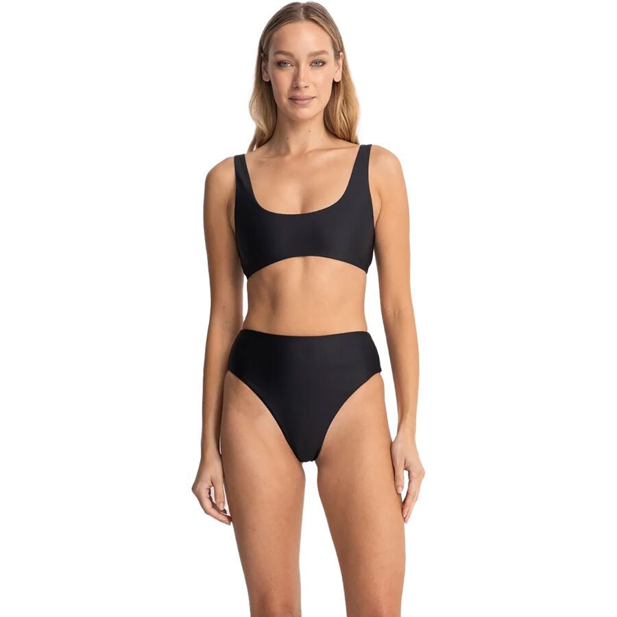 Rhythm Classic Crop Bikini Top - Women's Black